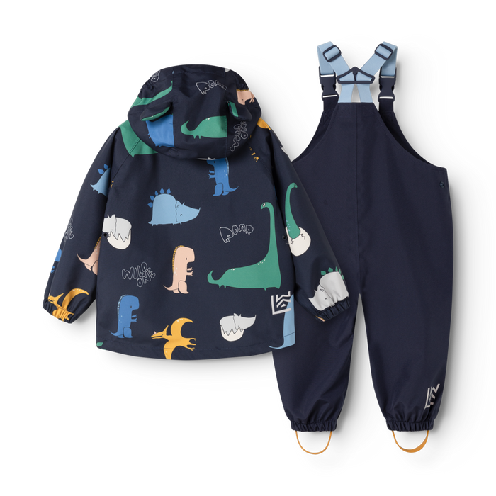 Liewood - Rainwear Set - Manu - Dino Roar/Classic Navy - Back