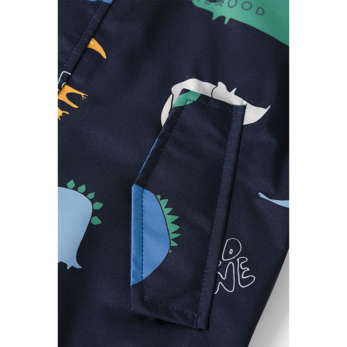 Liewood - Rainwear Set - Pedia - Dino Soar/Classic Navy - Jacket/Pocket