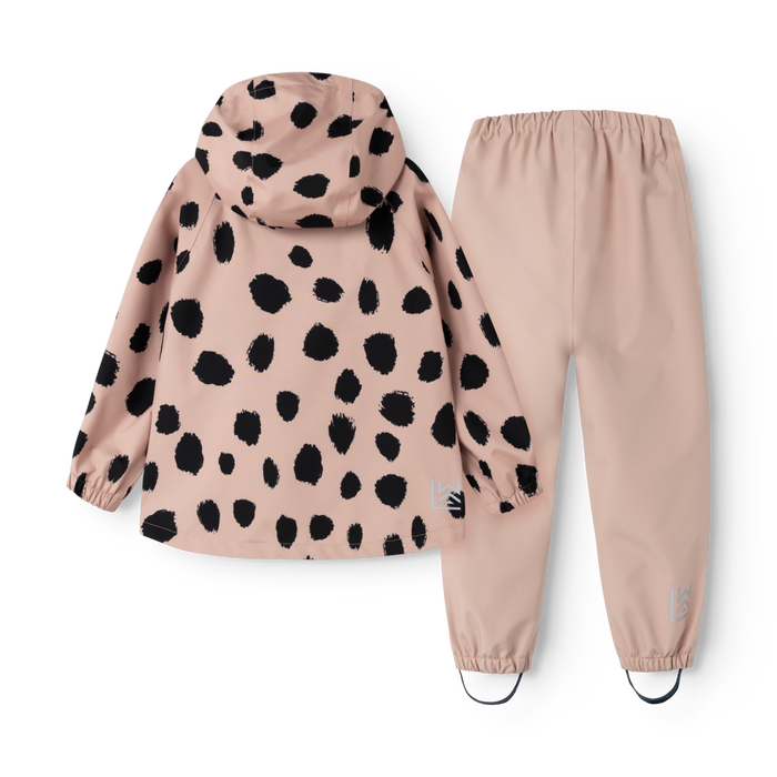 Liewood - Rainwear Set - Pedia - Mega Leo Spot/Pale Tuscany - Back
