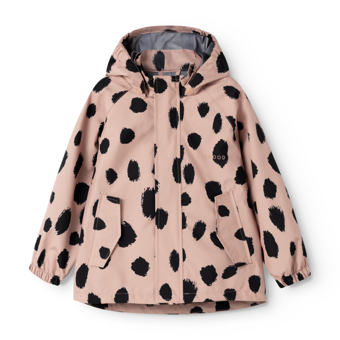 Liewood - Rainwear Set - Pedia - Mega Leo Spot/Pale Tuscany - Jacket/Front