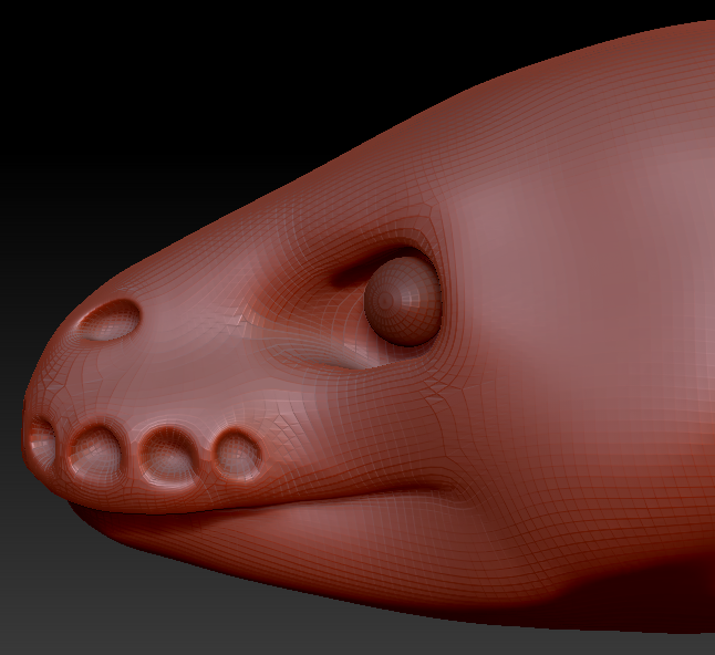 Realistic Ball Python Head Base