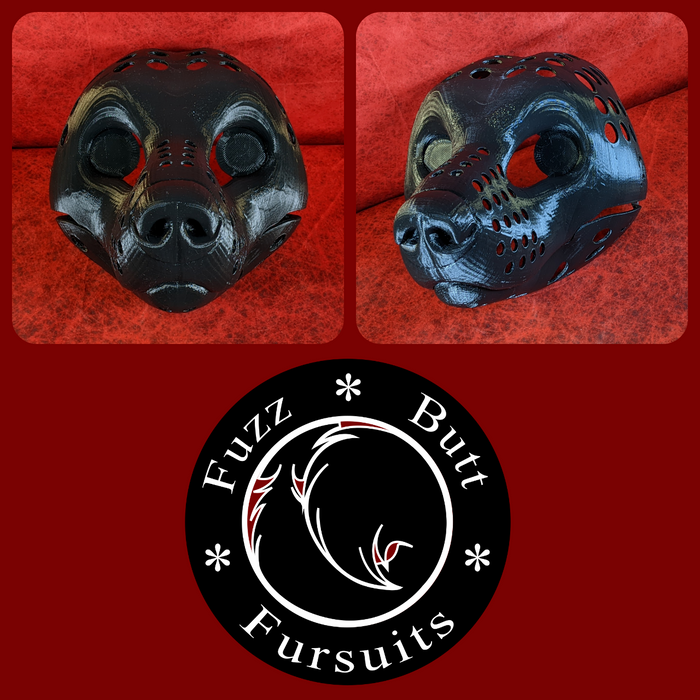 Realistic Black Bear Head Base