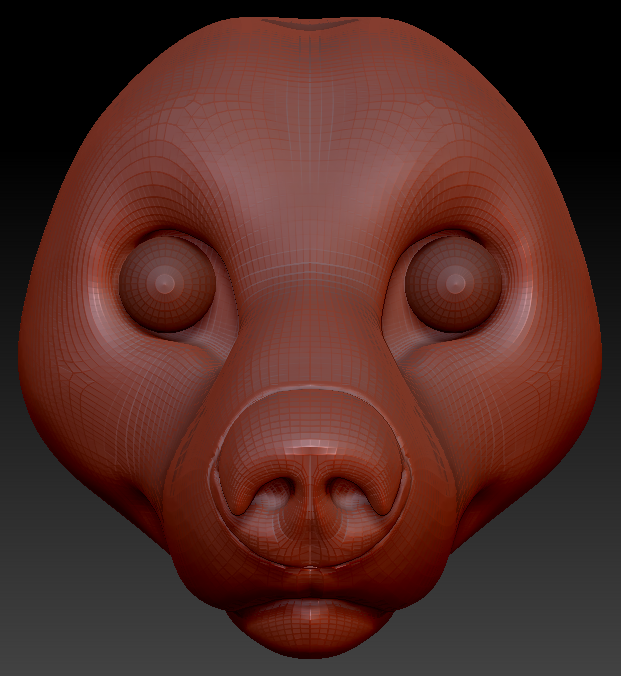Realistic Black Bear Head Base