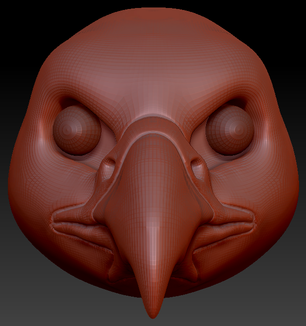 Realistic Falcon Head Base