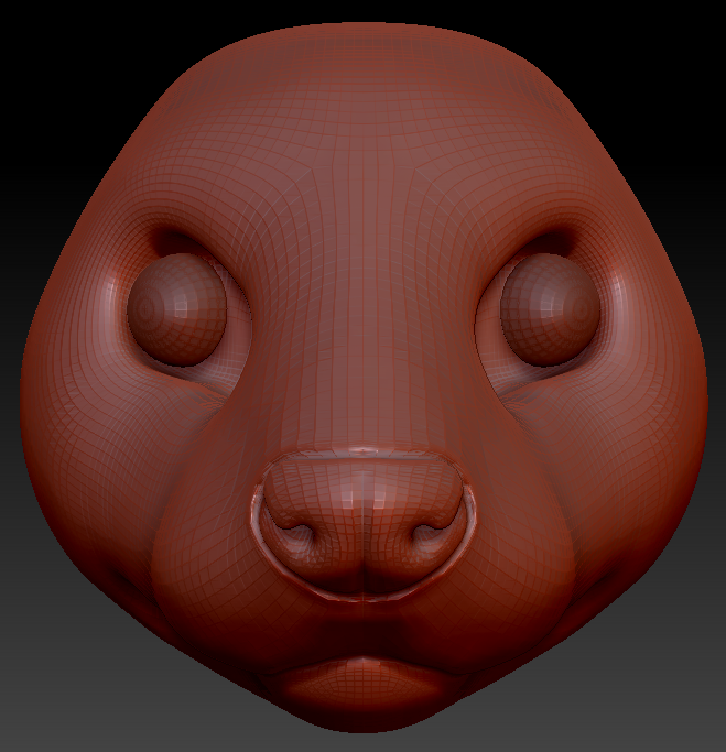 Realistic Ferret Head Base