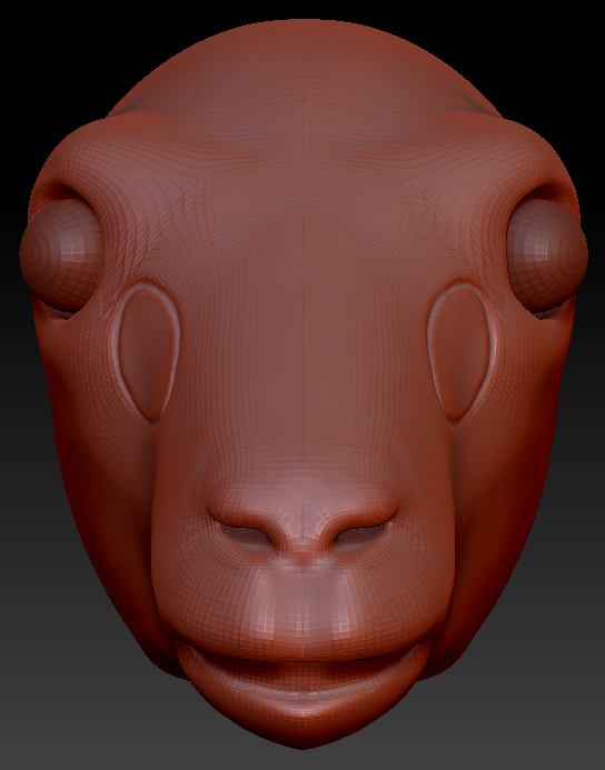 Realistic Goat/Sheep Static Jaw Head Base Variant 1