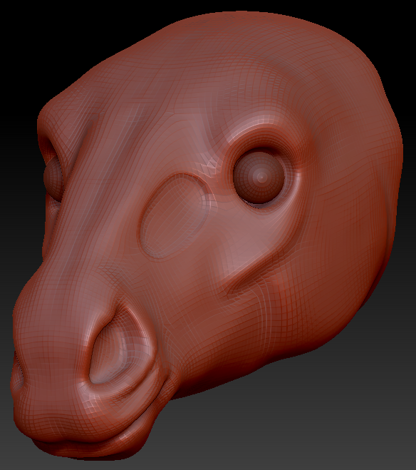 Realistic Horse Head Base Variant 1