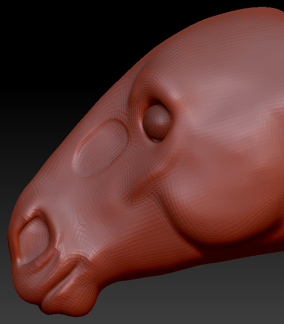 Realistic Horse Head Base Variant 1