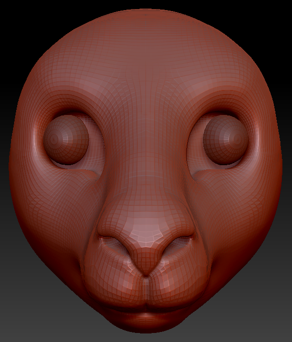 Realistic Kangaroo Head Base
