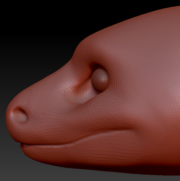 Realistic Leopard Gecko Head Base