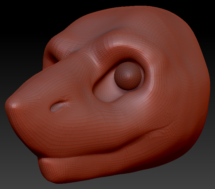 Realistic Northern Sergal Head Base
