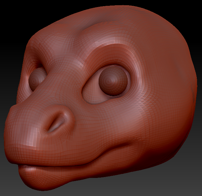 Realistic Round-nosed Dragon Head Base