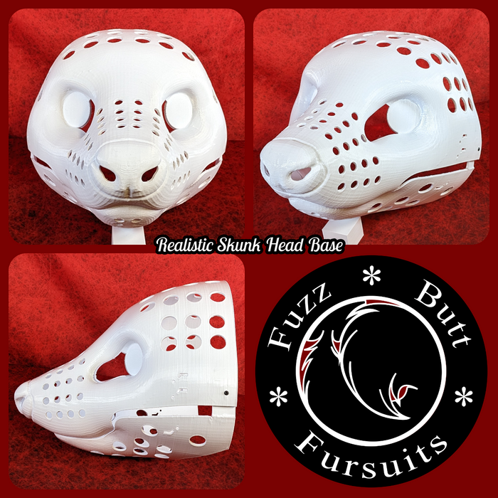Realistic Skunk Head Base