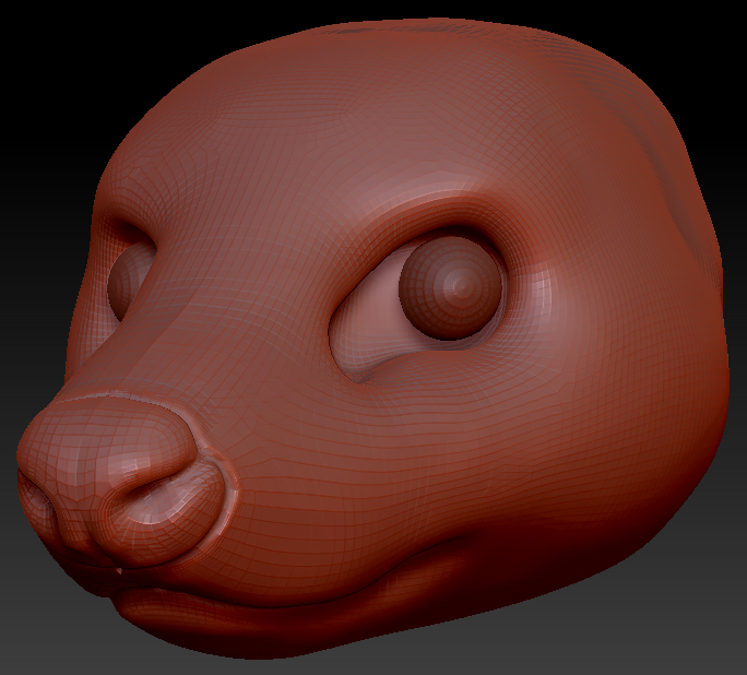 Realistic Skunk Head Base