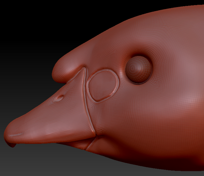 Realistic Swan Head Base