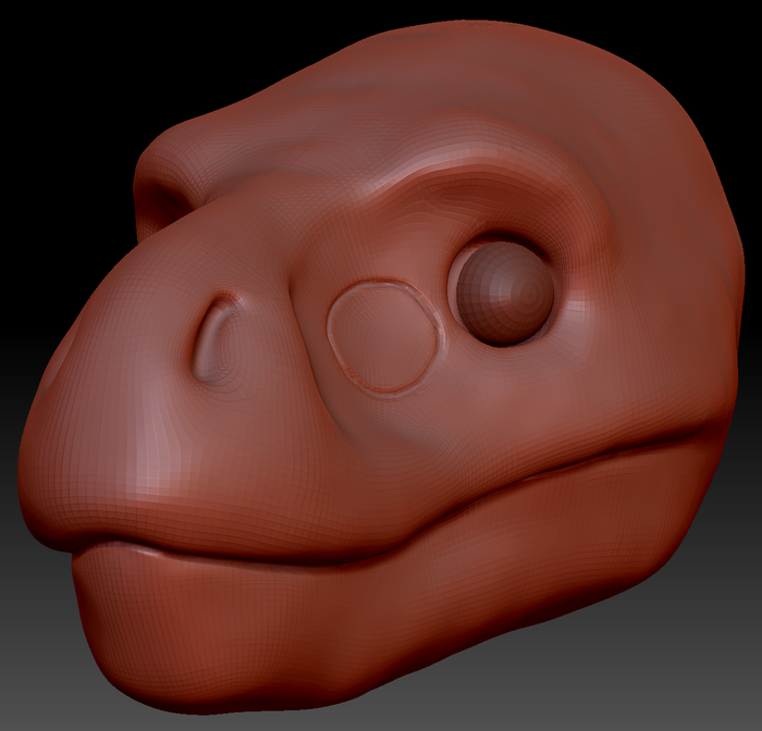 Realistic T-Rex Head Base Variant 1