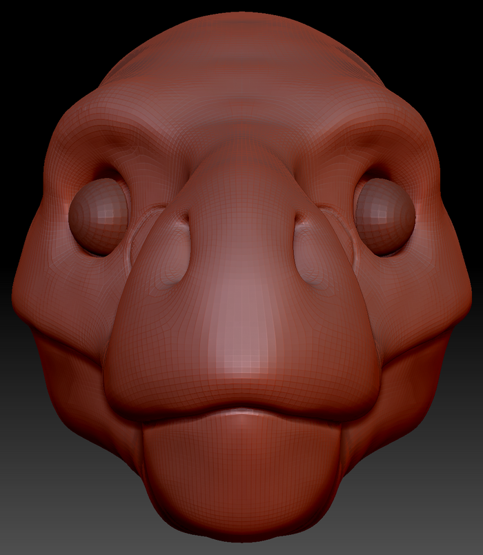 Realistic T-Rex Head Base Variant 1