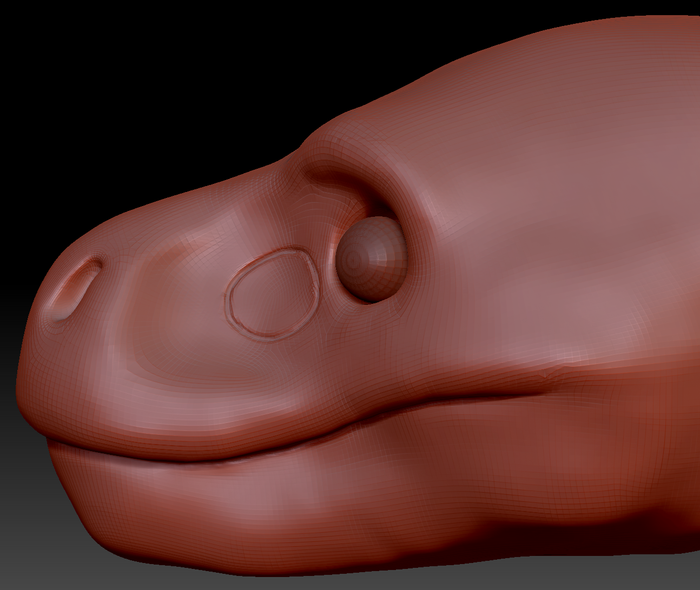 Realistic T-Rex Head Base Variant 1