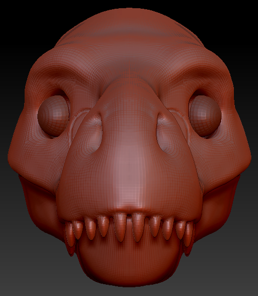 Realistic T-Rex Head Base
