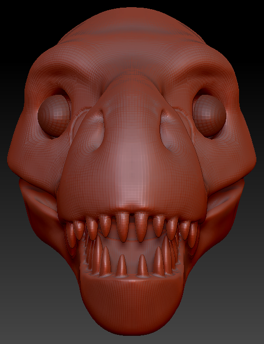 Realistic T-Rex Head Base