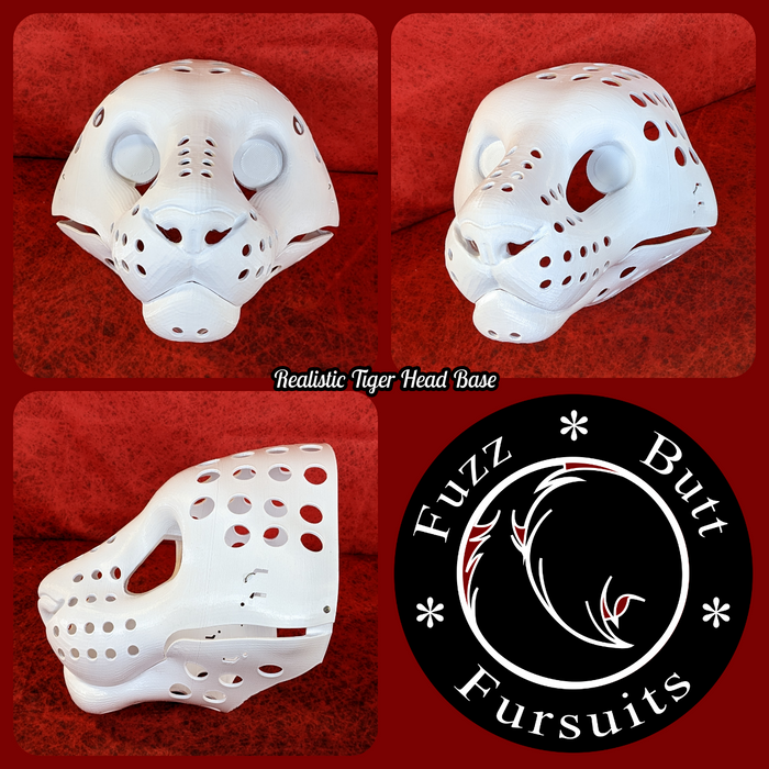 Realistic Tiger Head Base
