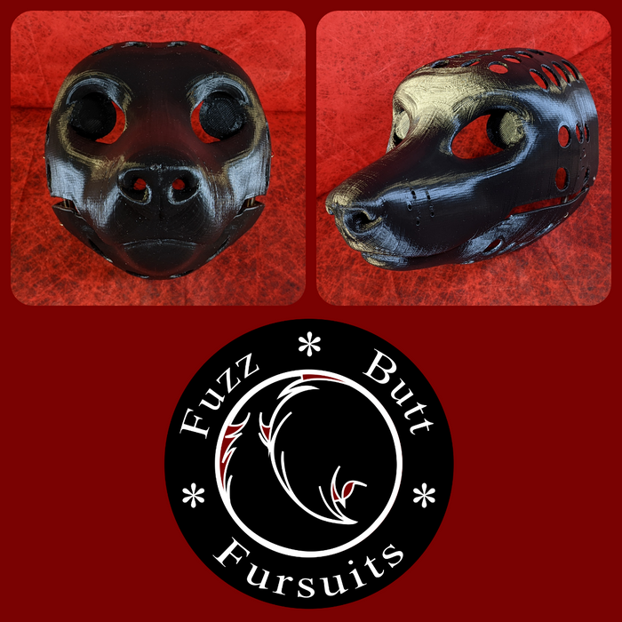 Realistic Wolf Head Base