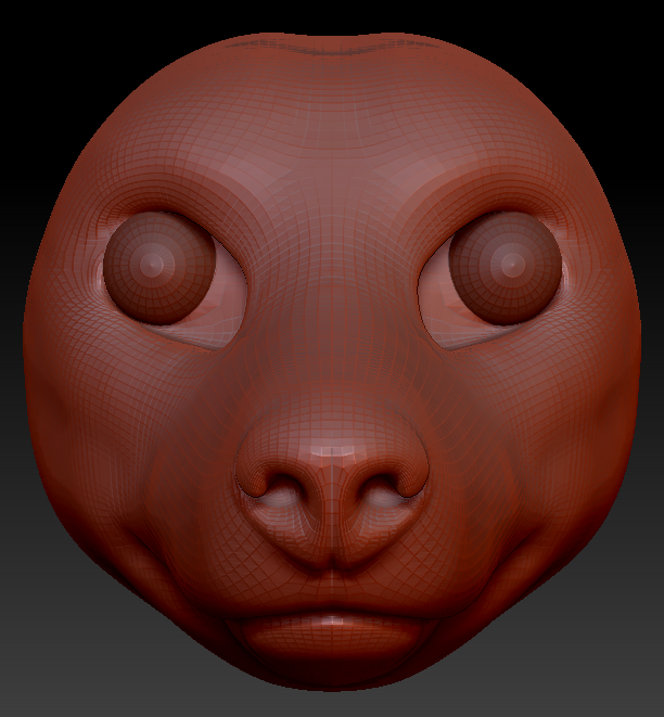 Realistic Wolf Head Base