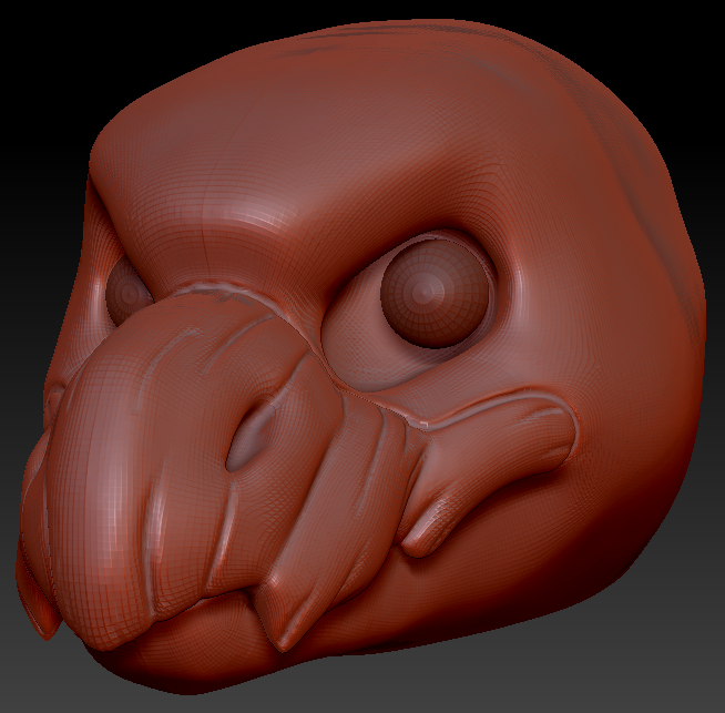 Realistic Wyvern Head Base