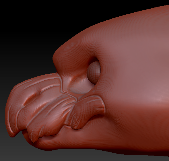 Realistic Wyvern Head Base