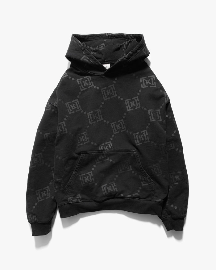 REPEAT HOODIE - WASHED BLACK | FRONT