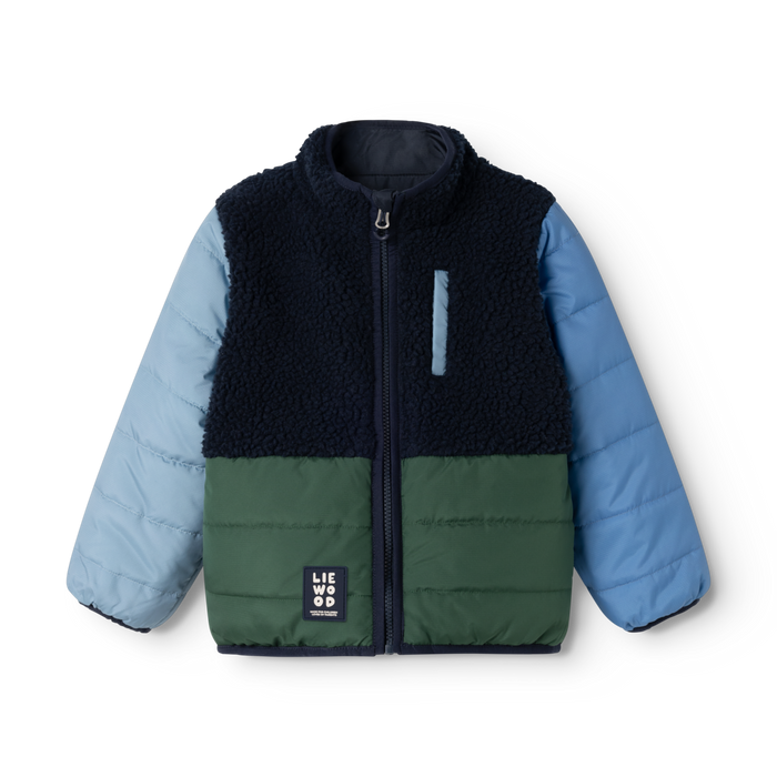 Liewood - Reversible Jacket - Franka - Classic Navy Multi Mix - Reversed