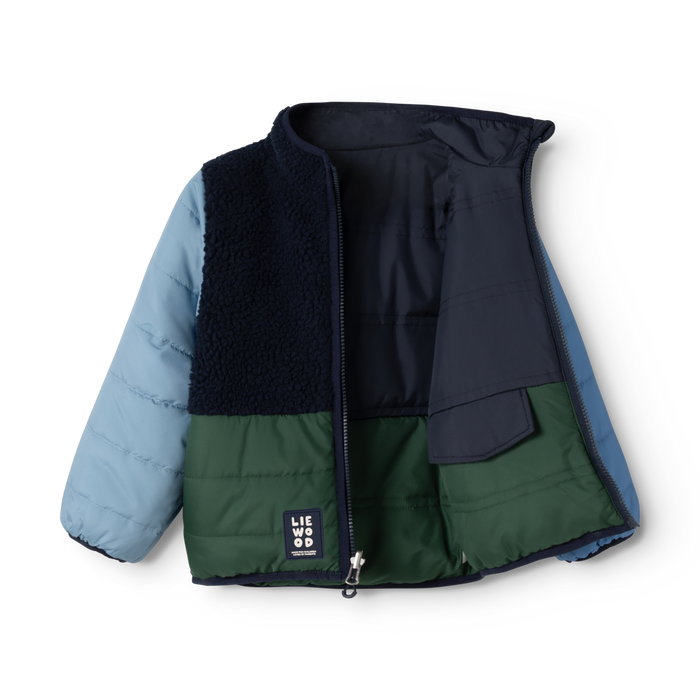 Liewood - Reversible Jacket - Franka - Classic Navy Multi Mix - Interior