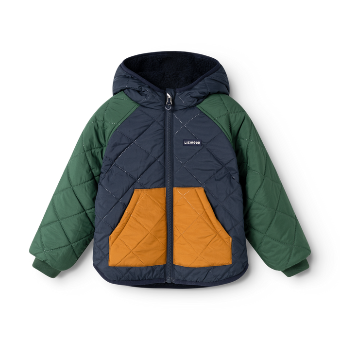 Liewood - Reversible Jacket - Jackson - Garden Green Mix - Reversed