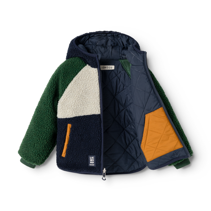Liewood - Reversible Jacket - Jackson - Garden Green Mix - Details 2