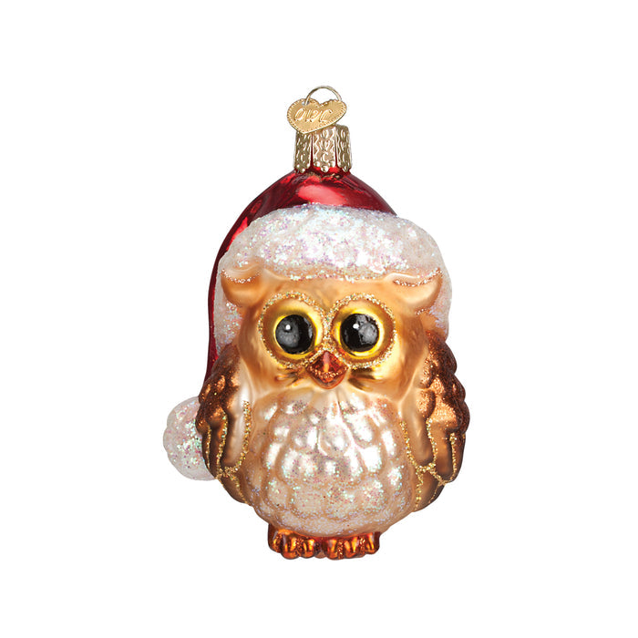 Santa Owl Ornament