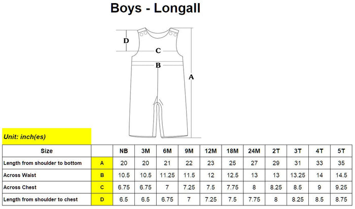 Santa Smocked Longall in Blue