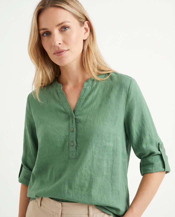 sarah-linen-tunic-blouse-green-2