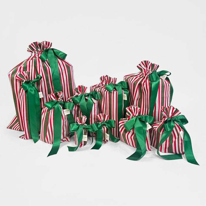 Waste Free Celebrations Set of 10 Scandi Julrander Reusable Gift Bag Set