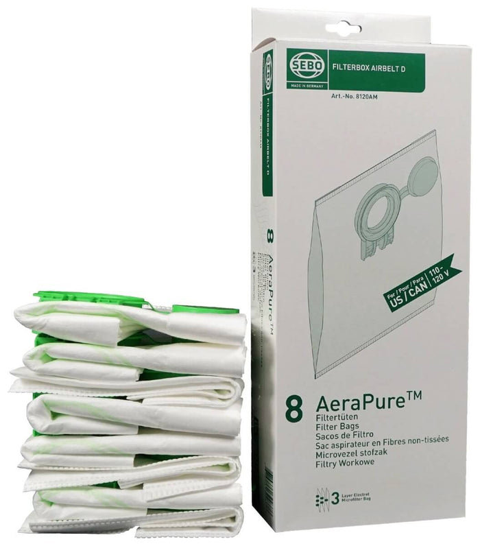 SEBO Bags D (8pk) - BestVacuum.com