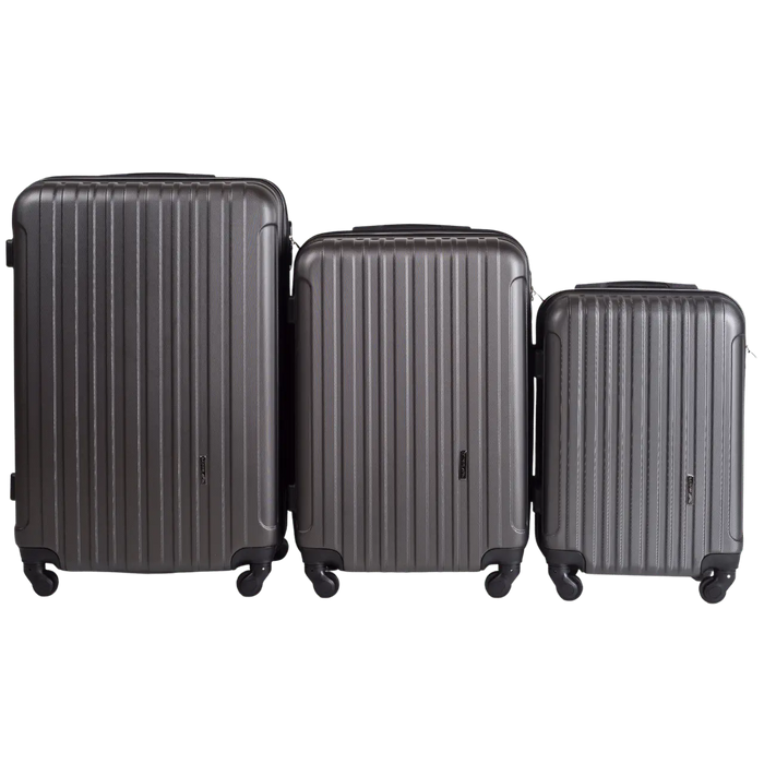 ZESTAW 3 WALIZEK WINGS FLAMINGO DARK GREY FLAMINGO COLLECTION