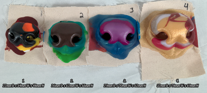 Silicone Realistic Hyena Noses