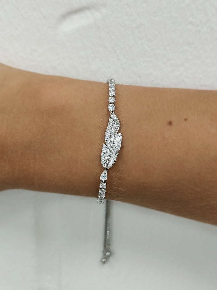 Silver Leaf Bracelet 2295