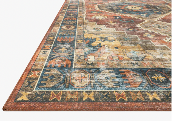Sky Rust/Blue Rug