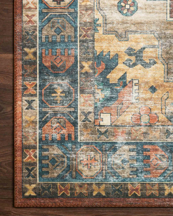 Sky Rust/Blue Rug