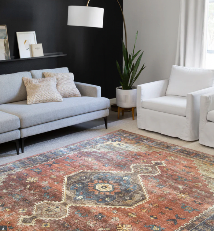 Sky Rust/Blue Rug