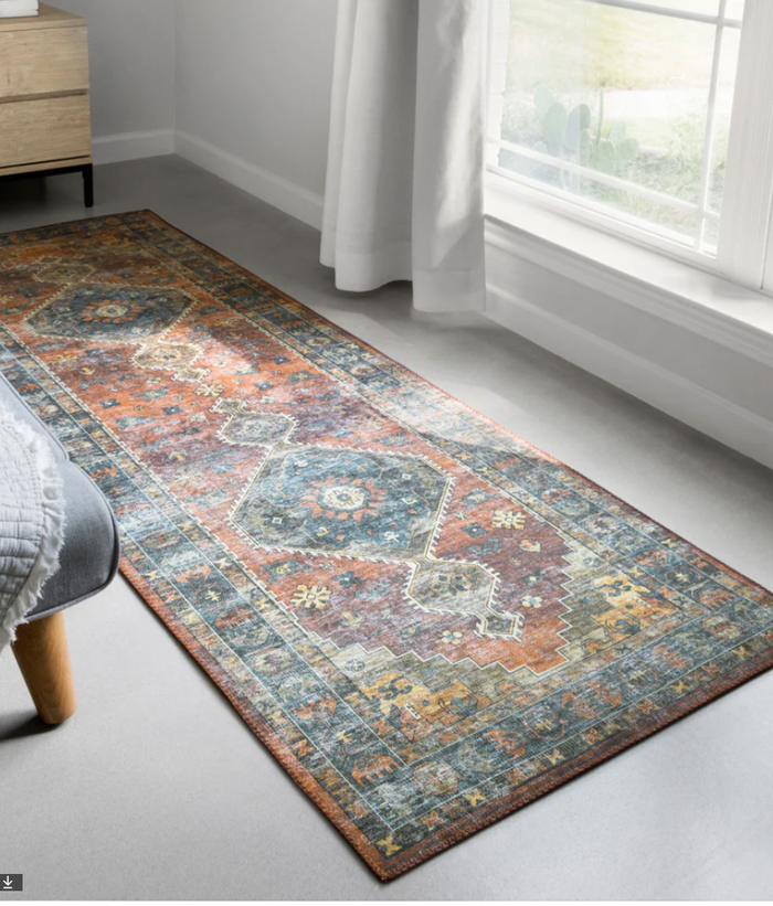 Sky Rust/Blue Rug