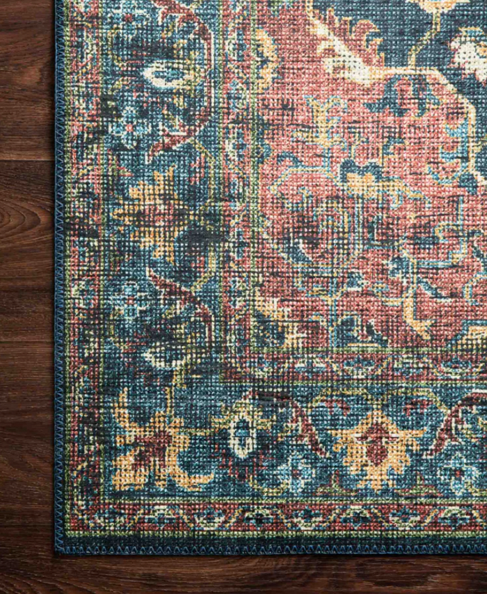 Skye Denim/Brick Rug