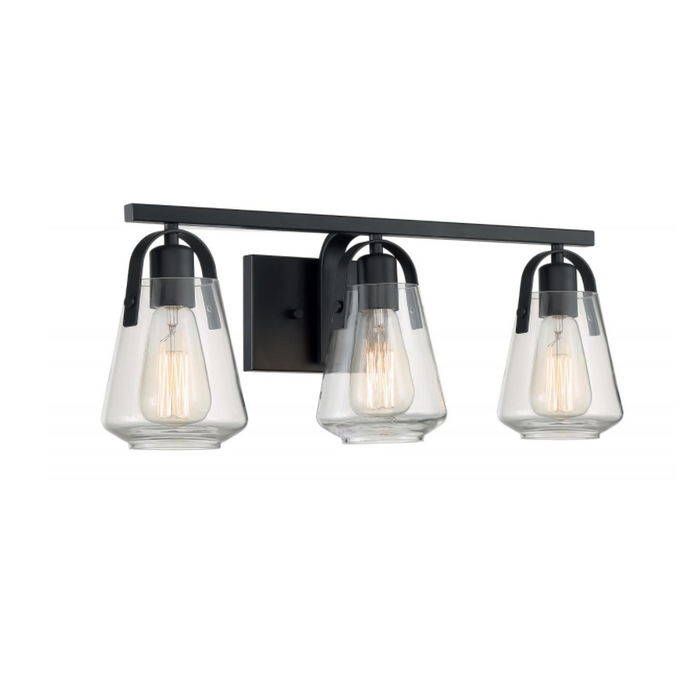 Skye Matte Black Vanity Light