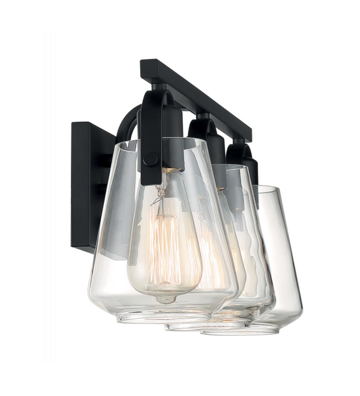 Skye Matte Black Vanity Light