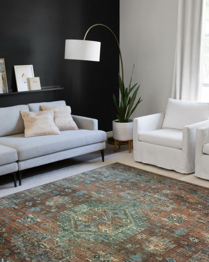 Skye Terracotta/Sky Rug
